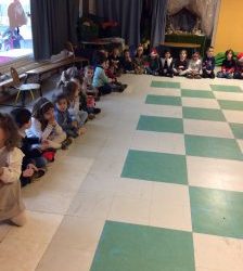 Le Père-Noël à l’école